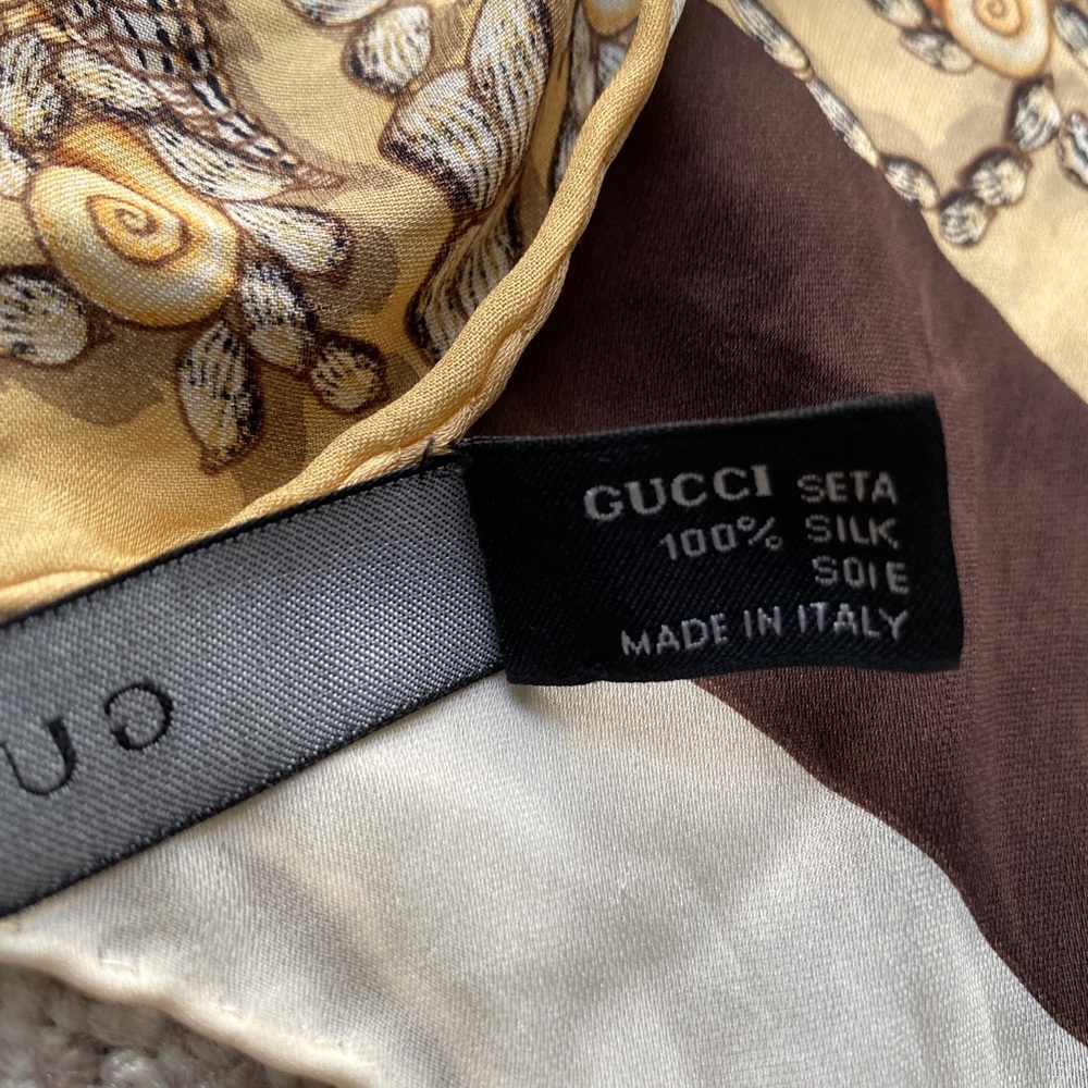 Vintage Gucci Silk Scarf - Picture 3 of 10